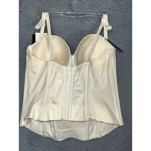 Maidenform Hourglass Inducing Cream Lace Bustier 38C NEW